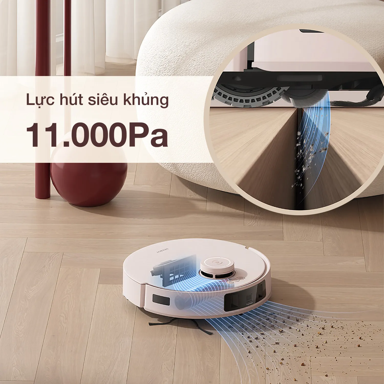 Robot hút bụi lau nhà Ecovacs T30 Pro Omni