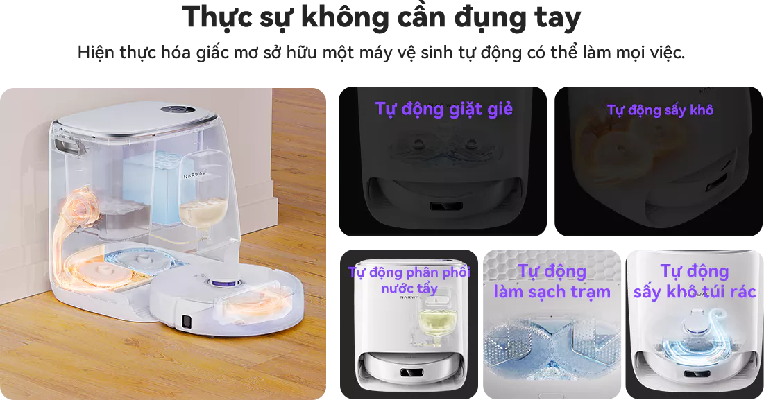 Robot hút bụi lau nhà Narwal Freo X Ultra trải nghiệm rảnh tay