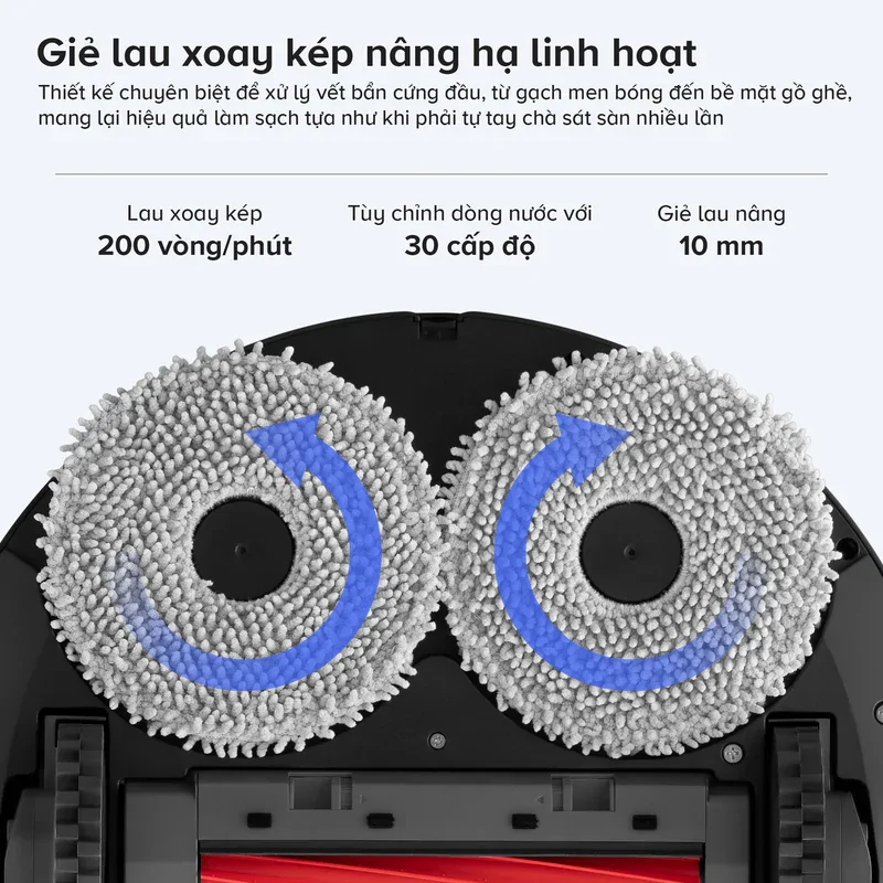 Roborock QRevo S Pro 2026 giẻ lau xoay kép